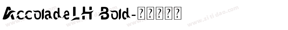 AccoladeLH Bold字体转换